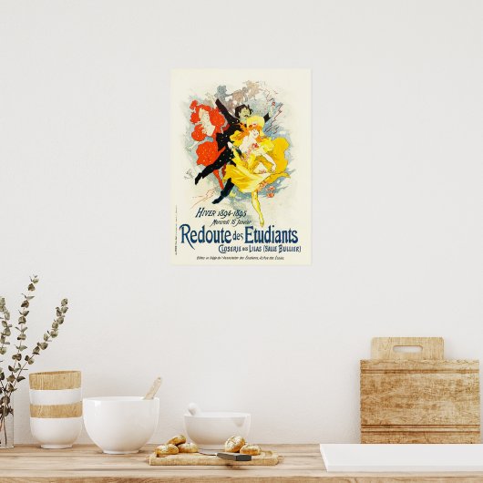Jules Cheret Art Nouveau Poster (Keuken)