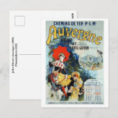 Jules Cheret Auvergne Briefkaart (Voorkant / Achterkant)