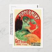 Jules Cheret Briefkaart (Voorkant / Achterkant)