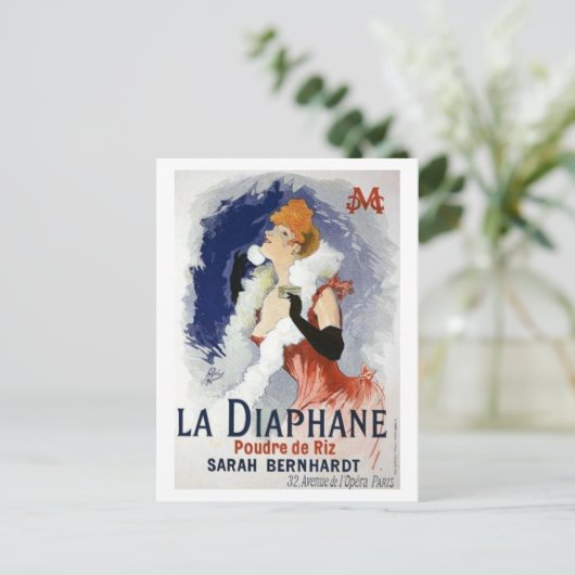 Jules Cheret Briefkaart (Staand voorkant)