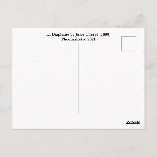 Jules Cheret Briefkaart (Achterkant)