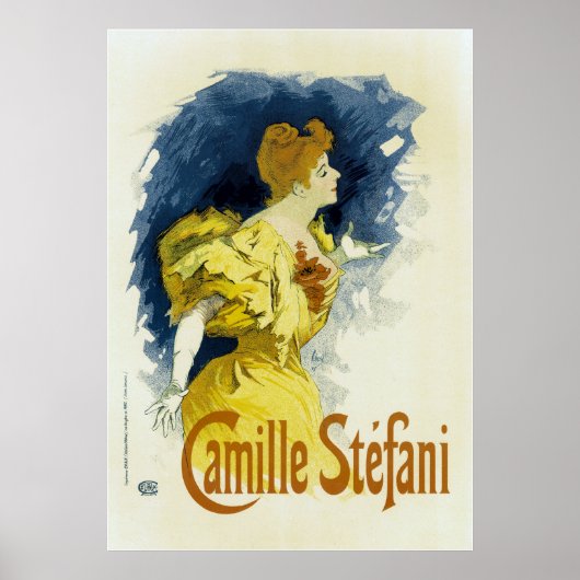 Jules Cheret ~ Camille Stefani Poster (Voorkant)