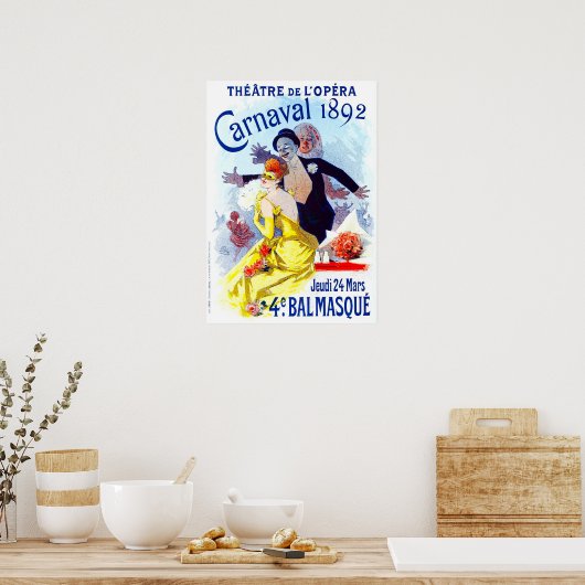 Jules Cheret Carnaval Poster (Keuken)