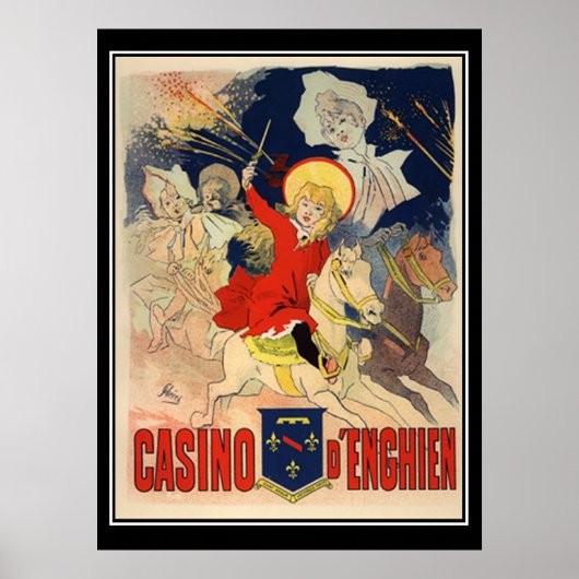 Jules Cheret Casino D'Enghien Print (Voorkant)
