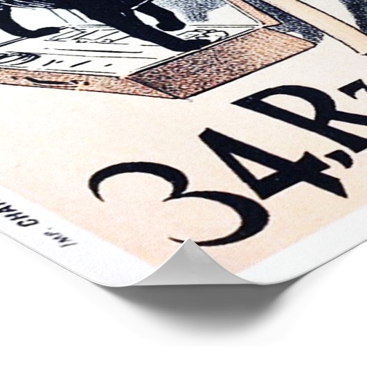 Jules Cheret Exposition Art Nouveau Poster (Hoek)