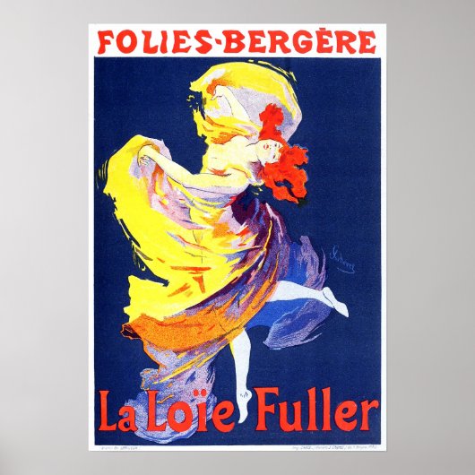 Jules Cheret Folies Bergere Poster (Voorkant)
