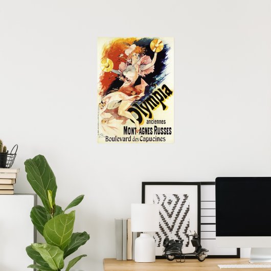 Jules Cheret Olympia Poster (Thuiskantoor)