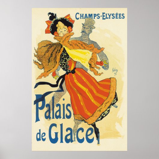 Jules Cheret - Palais de Glace Poster (Voorkant)
