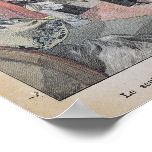 Jules Dalou wordt met een medaille uitgereikt Poster (Hoek)