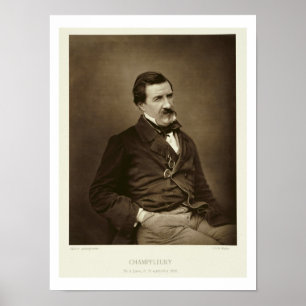 Jules Francois Felix Husson, Champfleury (1821-8) Poster