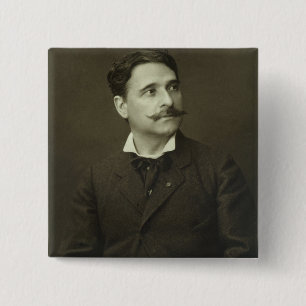 Jules Garnier (1847-89) van 'Galerie Contemporai' Vierkante Button 5,1 Cm