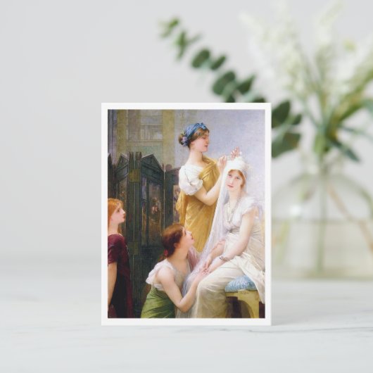 Jules Joseph LeFebvre, La Fiancée Briefkaart (Staand voorkant)