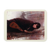 Jules Joseph Lefebvre, meisje met een Mandolin Art Magneet (Horizontaal)