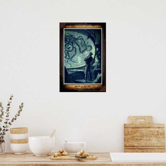 Jules Verne 20000 onder het Zee Poster 3 (Keuken)