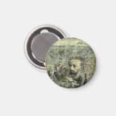 Jules Verne Algerie Illustratie Magneet (Voorkant / Achterkant)