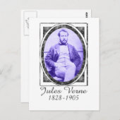 Jules Verne Briefkaart (Voorkant / Achterkant)