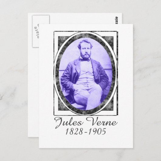 Jules Verne Briefkaart (Voorkant / Achterkant)