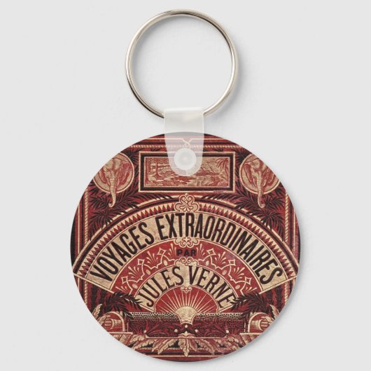 JULES VERNE "EXTRAORDINAIRE REIZEN" (1878) SLEUTELHANGER (Voorkant)