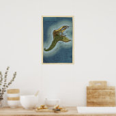 Jules Verne "Mysterious Island" Lincoln Island Kaa Poster (Keuken)