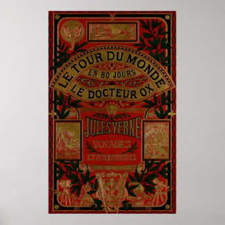 Jules Verne over de hele wereld in 80 dagen Poster