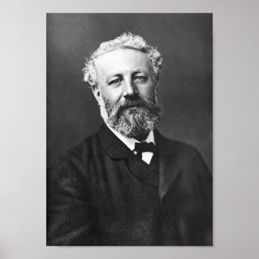 Jules Verne Portrait - van Felix Nadar - 1878 Poster (Voorkant)