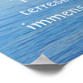 Jules Verne QUOTE over het POSTER van de oceaan (Hoek)