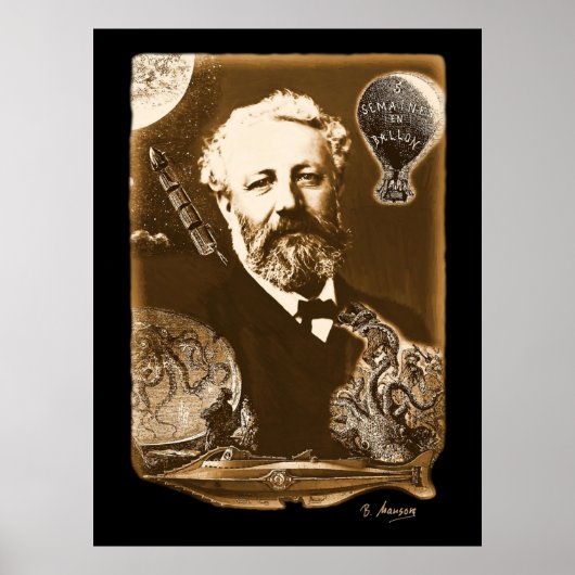 Jules Verne Tribute Poster (Voorkant)