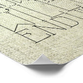 Jules Verne Typografie Poster (Hoek)