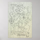 Jules Verne Typografie Poster (Voorkant)