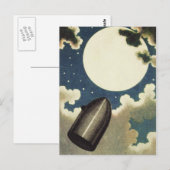 Jules Verne Van de Aarde tot de maan (1865) Briefkaart (Voorkant / Achterkant)