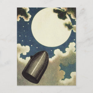 Jules Verne Van de Aarde tot de maan (1865) Briefkaart