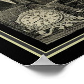 Jules Verne Victoriaans Steampunk Illustratie 16x2 Poster (Hoek)