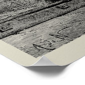 Jules Verne's kapitein Nemo Steering Nautilus Poster (Hoek)