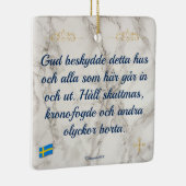 Julgransprydnad Keramik — Gud beskydde Keramisch Ornament (Rechts)