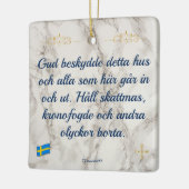 Julgransprydnad Keramik — Gud beskydde Keramisch Ornament (Links)