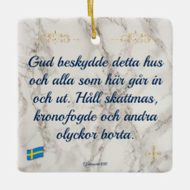 Julgransprydnad Keramik — Gud beskydde Keramisch Ornament