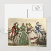 Juli, 1859 Modes Briefkaart (Voorkant / Achterkant)