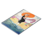 Juli 1919 Helen Dryden Mode Vrouw op het strand Notitieboek (Linkerzijde)