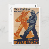 juli 1937. We zullen pass_Propaganda Poster krijge Briefkaart (Voorkant / Achterkant)