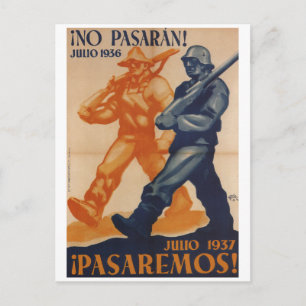 juli 1937. We zullen pass_Propaganda Poster krijge Briefkaart