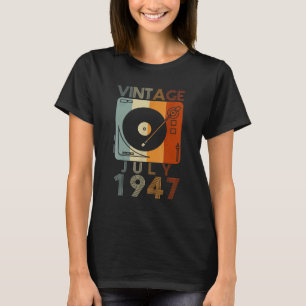 Juli 1947 75e verjaardag Retro 75 jaar OL T-shirt