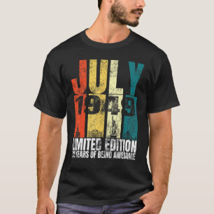  juli 1949 Dagkostuum 72 jaar oud 72e B T-shirt