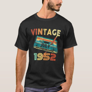 juli 1952 Music Cassette69th Birthday Gift T-shirt