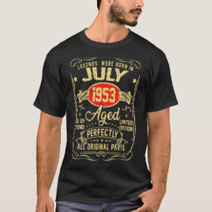 Juli 1953 70e Verjaardag 70 Jaar Oud Mannen Vrouwe T-shirt