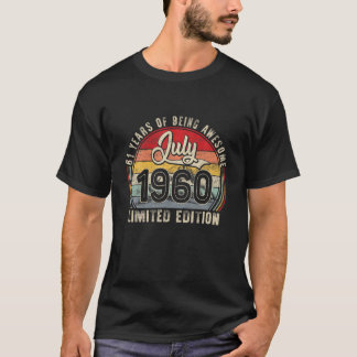 Juli 1960 Beperkte Uitgave Retro 61St Bday G T-shirt