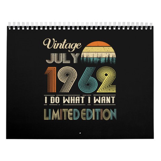  juli 1962 Wat ik wil Limited Edition Kalender (Hoes)