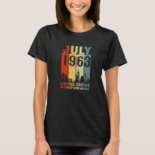 juli 1963 : 60 jaar Geweldige Vintage T-shirt