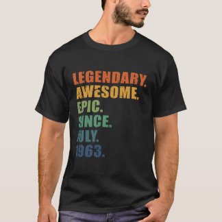 Juli 1963 60 jaar Jubileum 60th T-shirt