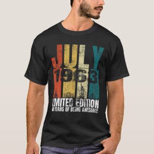 juli 1963 Dagkostuum 58 jaar oud 58e B T-shirt
