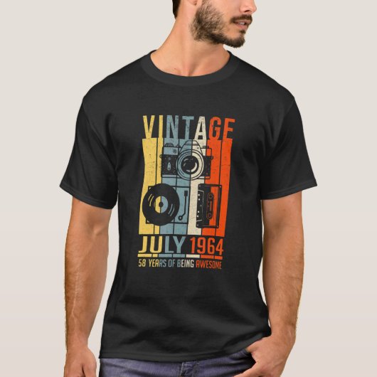 juli 1964 58 jaar Geweldige T-shirt (Voorkant)